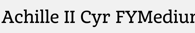 Achille II Cyr FYMedium Regular