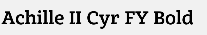 Achille II Cyr FY Bold