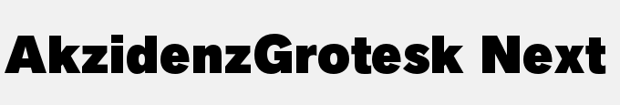 Akzidenz-Grotesk Next Black