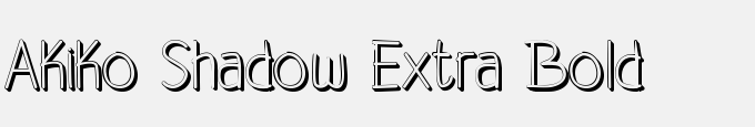 Akiko Shadow Extra Bold
