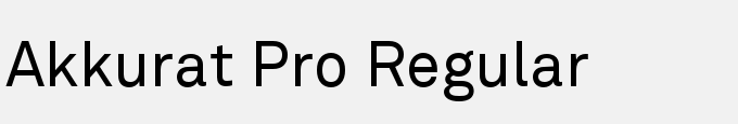 Akkurat Pro Regular