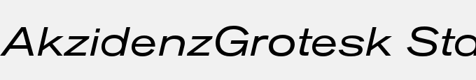 Akzidenz-Grotesk Std Ext Italic