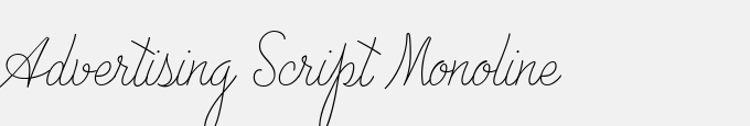 Advertising Script Monoline