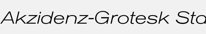 Akzidenz-Grotesk Std Light Ext It