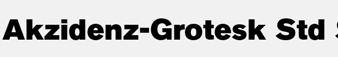 Akzidenz-Grotesk Std Super