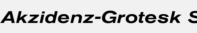 Akzidenz-Grotesk Std Med Ext It