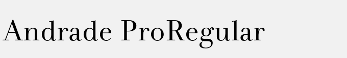 Andrade Pro-Regular