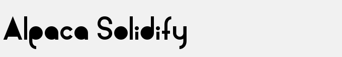 Alpaca Solidify