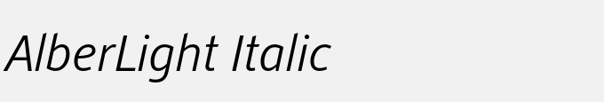 Alber-Light Italic