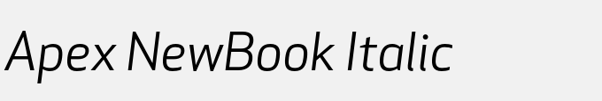 Apex New-Book Italic