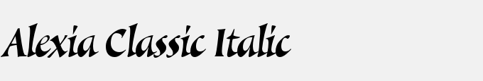 Alexia Classic Italic