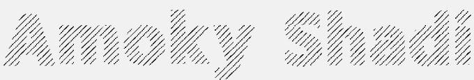 Amoky Shading Typeface