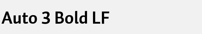 Auto 3 Bold LF