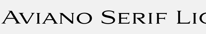 Aviano Serif Light