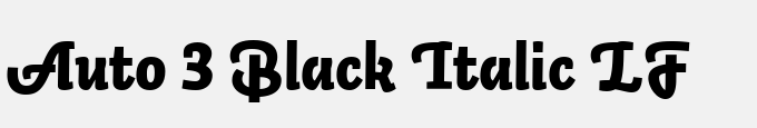 Auto 3 Black Italic LF