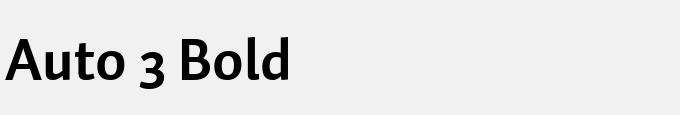 Auto 3 Bold