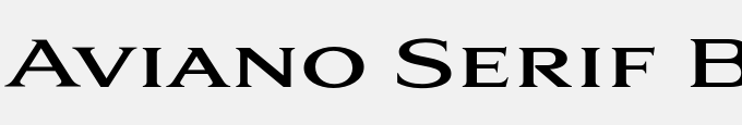 Aviano Serif Bold