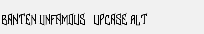Banten Unfamous 2 Upcase Alt