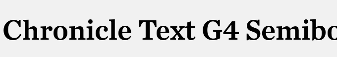 Chronicle Text G4 Semibold