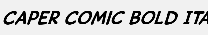 Caper Comic Bold Italic