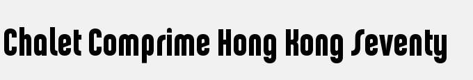 Chalet Comprime Hong Kong Seventy