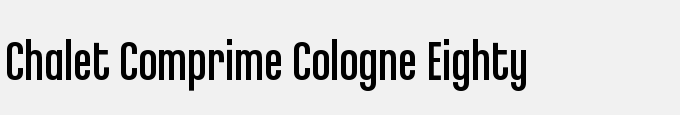 Chalet Comprime Cologne Eighty