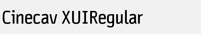 Cinecav XUI-Regular