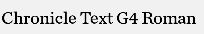Chronicle Text G4 Roman