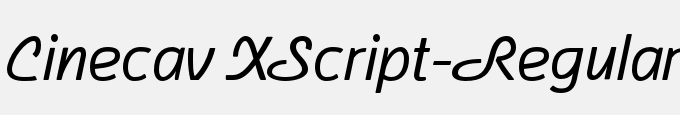 Cinecav XScript-Regular