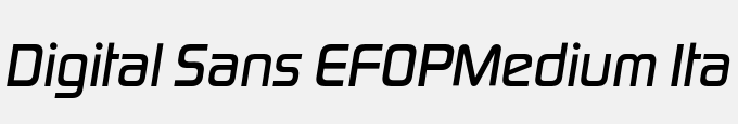 Digital Sans EFOP-Medium Ita