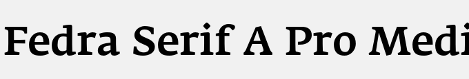 Fedra Serif A Pro Medium