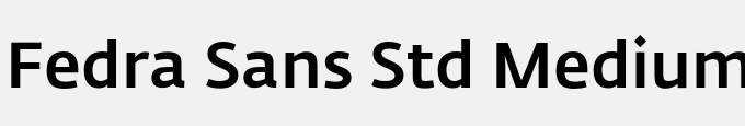 Fedra Sans Std Medium
