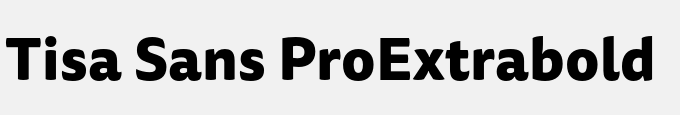 Tisa Sans Pro-Extrabold