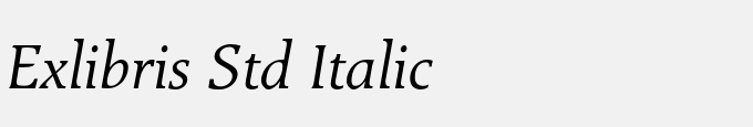 Exlibris Std Italic