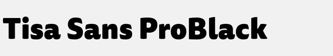 Tisa Sans Pro-Black