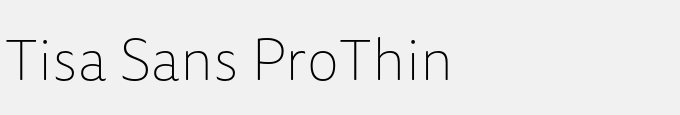 Tisa Sans Pro-Thin