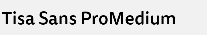 Tisa Sans Pro-Medium