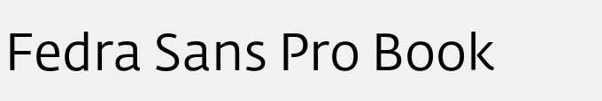 Fedra Sans Pro Book