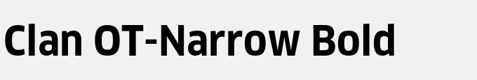 Clan OT-Narrow Bold