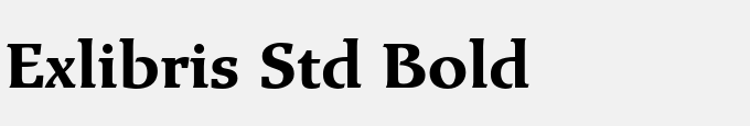 Exlibris Std Bold