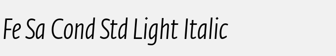 Fe Sa Cond Std Light Italic