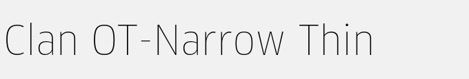 Clan OT-Narrow Thin