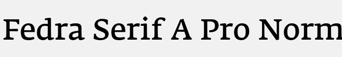 Fedra Serif A Pro Normal