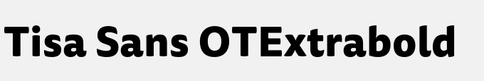 Tisa Sans OT-Extrabold