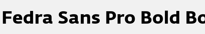 Fedra Sans Pro Bold Bold