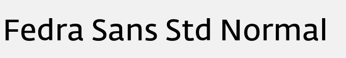 Fedra Sans Std Normal