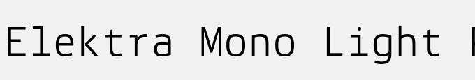 Elektra Mono Light Pro