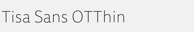 Tisa Sans OT-Thin