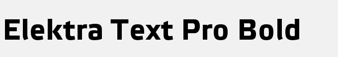 Elektra Text Pro Bold