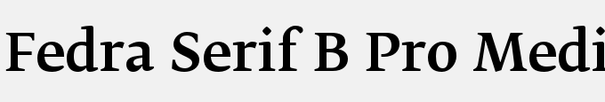 Fedra Serif B Pro Medium